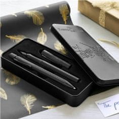 Faber-Castell Súprava Grip Edition plniace pero M+guľôčkové pero XB, čierna