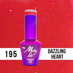 MollyLac 195. MOLLY LAC gél lak - DAZZLING HEART 5 ml