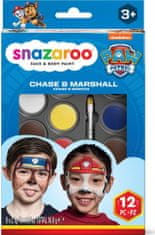 Snazaroo Sada 8 farieb na tvár Tlapková patrola: Chase & Marshall
