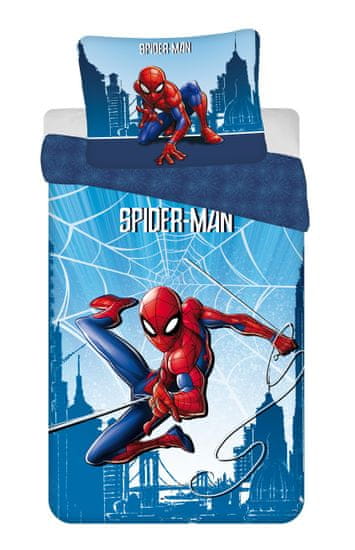 Jerry Fabrics Obliečky Spider-man Blue 04 140x200, 70x90 cm