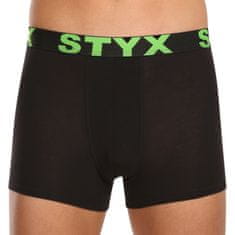 Styx 10PACK pánske boxerky športová guma čierné (10G9601) - veľkosť XXL