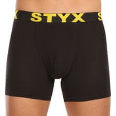 Styx 10PACK pánske boxerky long športová guma čierne (10U9601) - veľkosť L