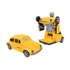 Moveo Auto transformujúce sa na robota so svetlami a zvukmi žlté