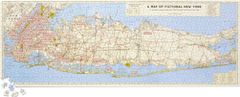 Galison Panoramatické puzzle Mapa filmového New Yorku 1000 dielikov