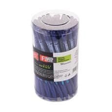 EASY FINE Guľôčkové pero, modrá semi-gélová náplň, 0,7 mm, 50 ks v balení