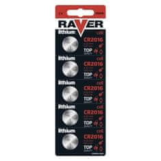 Raver Lítiová gombíková batéria RAVER CR2016