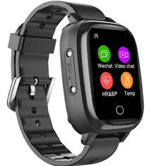 SpyTech 4G GPS náramkové hodinky s možnosťou volania a fotografovania - Farba: Čierna