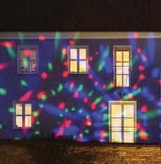 Xmas King XmasKing Vianočný vonkajší projektor Kaleidoscop 3x1W farebný, pr.6m z 5m