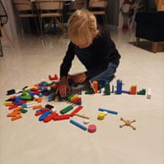 Kruzzel  22914 Drevené domino farebné 360 ks