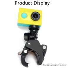 Techsuit Držiak na riadidlá – pre akčnú kameru GoPro, s kompatibilitou 1/4" skrutky – Čierna KP29229