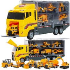 Kruzzel Kamión so 6 stavebnými strojmi
