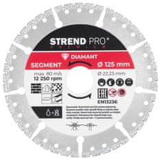 STREND PRO PREMIUM Kotúč Strend Pro Premium, Vacuum brazed, 125 mm, diamantový, rezný, multi