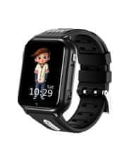 Klarion Detské čierno-šedé 4G smart hodinky H1-2024 80GB s GPS a bezkonkurenčnou výdržou batérie