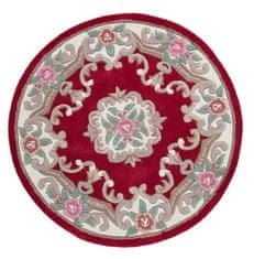 Flair Ručne všívaný kusový koberec Lotus premium Red kruh 120x120 (priemer) kruh