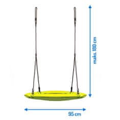 Neo-Sport Hnízdní houpačka Swingo XXL žlutá 95 cm