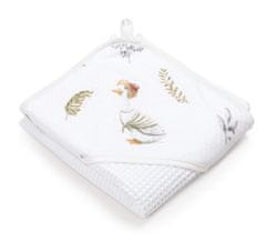 Pepi Kúpací set uterák s kapucňou v slonovinovej kosti a 2 malé uteráky Lady Goose - RKK-Z3-WL-LGO-I