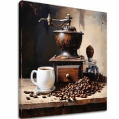 ARTMIE Kávové obrazy do kuchyne Umelecký pôžitok | 70x70 cm