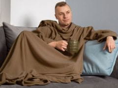 Froster Hrejivá deka s rukávmi - cappuccinová