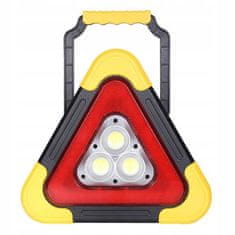 TMN Solárne COB LED svetlo trojuholník s funkciou powerbanky