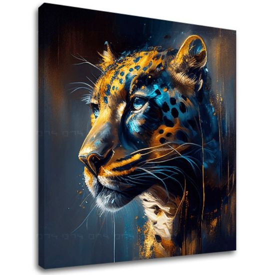 ARTMIE Dekoratívna maľba na plátne - PREMIUM ART - Jaguar's Grace in the Wild
