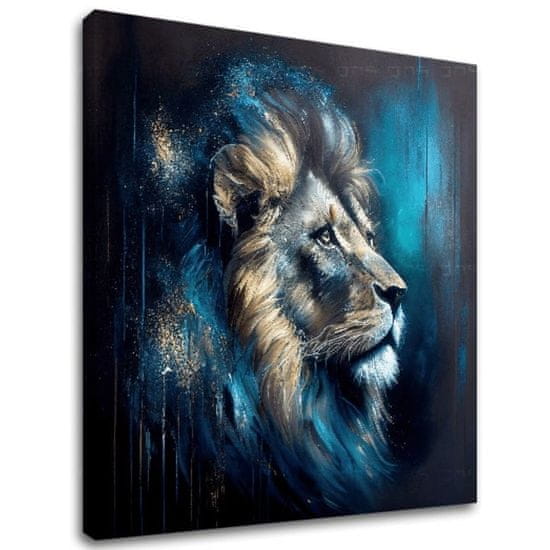 ARTMIE Dekoratívna maľba na plátne - PREMIUM ART - Lion's Strength and Grace