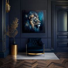 ARTMIE Dekoratívna maľba na plátne - PREMIUM ART - Lion's Strength and Grace | 60x60 cm