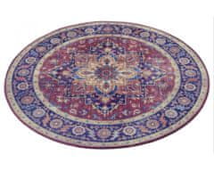 NOURISTAN Kusový koberec Asmar 104000 Plum / Red kruh 160x160 (priemer) kruh