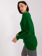 Badu Dámsky klasický sveter Clandole tmavo zelená Universal