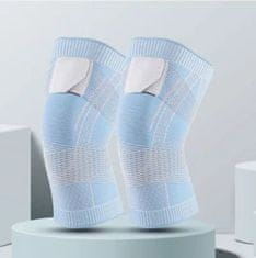 SOLFIT® Kompresný návlek na koleno (2ks) | KNEEX L/XL Modrá