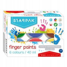 STARPAK Farby na prsty 6 farieb 40 ml
