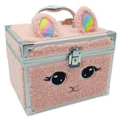 EXCELLENT Plyšový kozmetický kufrík s make-upom - Oranžová mačka