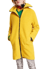 Desigual  Dámsky kabát LAND Žltá 40 Prechodná bunda