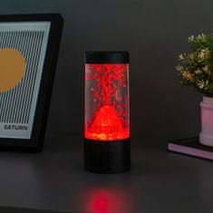 Northix Lávová lampa na batérie – sopka – červená 