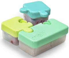Melii Melii Olovrantový box Puzzle 850 ml - zelený, limetkový, modrý