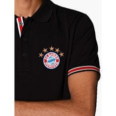 FAN SHOP SLOVAKIA Polo Tričko FC Bayern Mníchov, čierne, bavlna | L