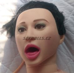 Diaoshi oral doll Natasha / realistická nafukovacia panna, farba vlasov - čierna