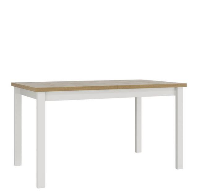 Veneti Rozkladací jedálenský stôl 140x80 cm ELISEK 2 - dub sonoma / biely