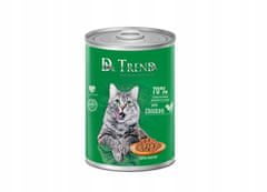 Dr.Trend DR. TREND Kompletné krmivo s kuracím mäsom, kúsky v jemnej omáčke pre dospelé mačky všetkých plemien 20x400 g