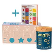 Beggs Beggs 3 batoľacie mlieko 2,4 kg (3x800 g), box+ pexeso