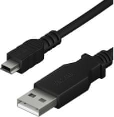 Yenkee kábel YCU 010 BK USB-A - miniUSB, 1.5m, čierna
