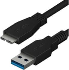 Yenkee kábel YCU 011 BK USB-A - micro USB 3.0, 1.5m, čierna