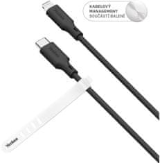 Yenkee kábel YCU 635 BK SILIC USB-C - Lightning, MFi, 1.5m, čierna