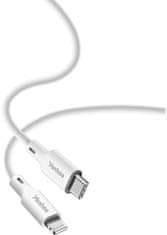Yenkee kábel YCU 635 WH SILIC USB-C - Lightning, MFi, 1.5m, biela