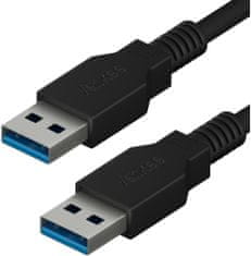 Yenkee kábel YCU 013 BK USB-A - USB-A , propojovací, USB 3.0, 1.5m, čierna