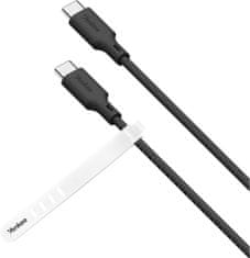 Yenkee kábel YCU C115 BK SILIC USB-C, 1.5m, čierna