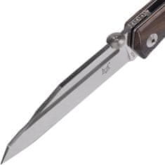 Fox Knives FX-515 W FOX TERZUOLA DESIGN FOLDING KNIFE SATIN BLADE FINISCHED HANDLE ZIRICOTE WOOD