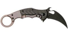 Fox Knives FX-599TiC FOX KARAMBIT FRAME LOCK WITH CARBON FIBER HANDLE CERAKOTE BLADE