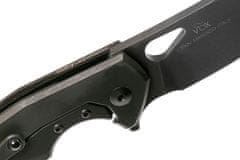 Fox Knives FX-527 CF FOX/VOX YARU FOLDING KNIFE - CPM-S90V PVD STONEWASHED BLADE - SPACE CORAL CARB