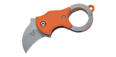 Fox Knives FX-535 O FOX MINI-KA FOLDING KNIFE ORANGE NYLON HNDL-1.4116 STAINLESS ST. SANDBLASTED BLD