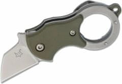 Fox Knives FX-536 OD FOX MINI-TA FOLDING KNIFE OD GREEN NYLON HDL-1.4116 STAINLESS ST. SANDBLAST. BL